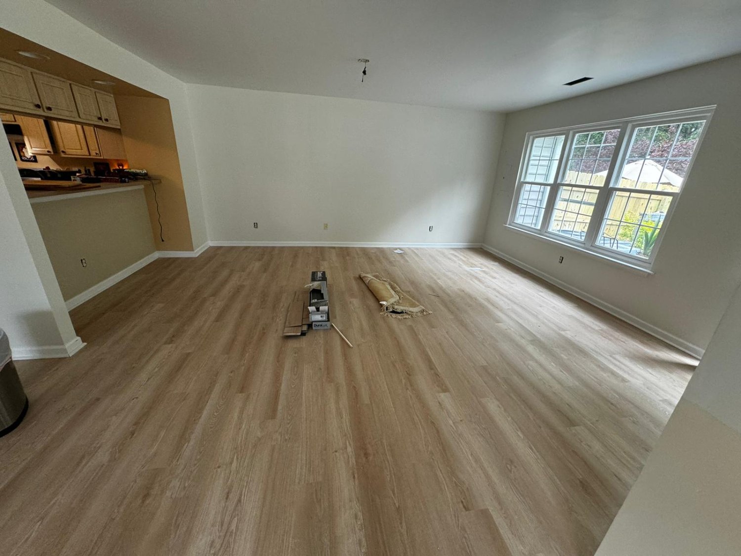 Hardwood flooring installation
